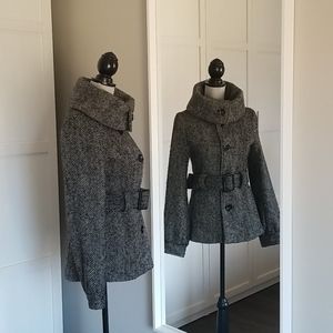 H&M 1940s inspired wool blend coat